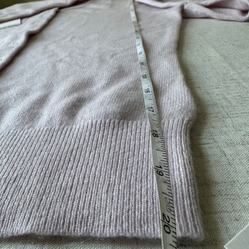 NWT Reformation Farren Cashmere Crew Cardigan Sweater | Foxglove Pale Pink S - Picture 9 of 10